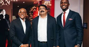 L-R: Mr. Farooq Oreagba, Airtel Ambassador; Mr. Dinesh Balsingh, CEO, Airtel Nigeria and IK Osakioduwa (the MC) at the official launching of Airtel Spam Alert Service in Lagos, recently.